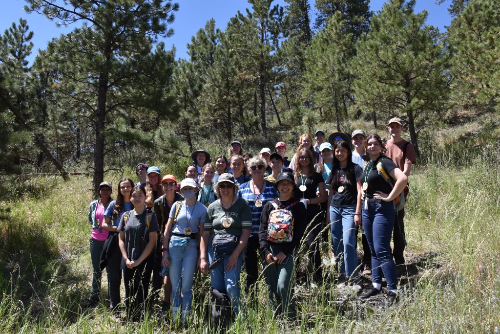 A group photo of campers at Lory State Park